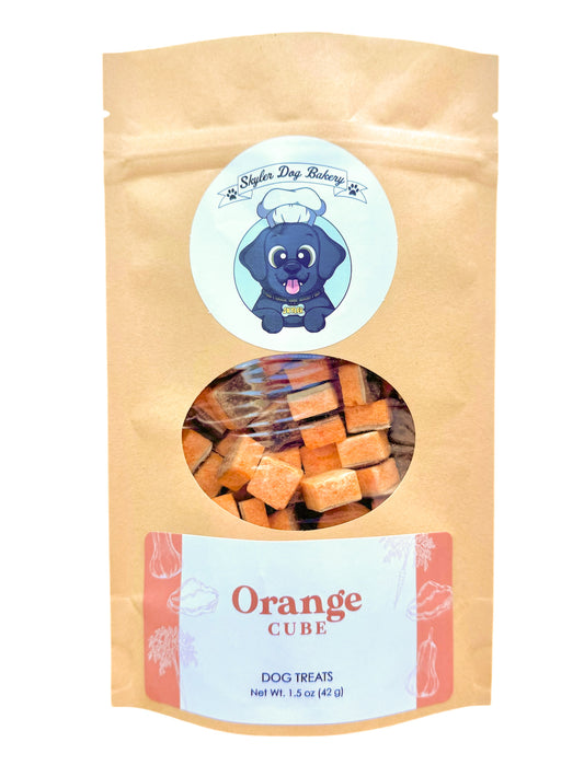 Orange Cube - Freeze Dried Dog Treats