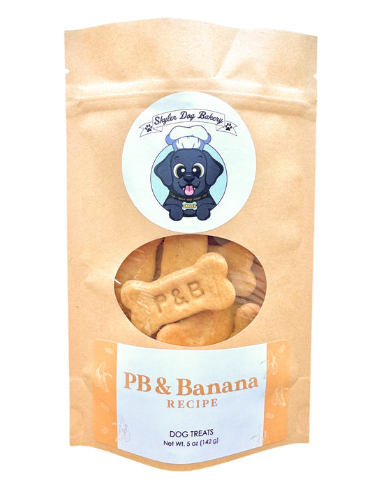 Peanut Butter and Banana Cookies - Dog Treats