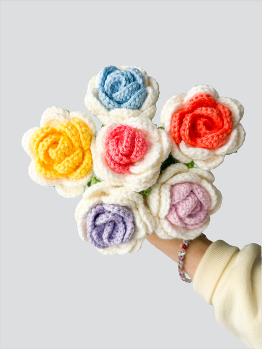 Rose (2 colors) - Crochet Flower