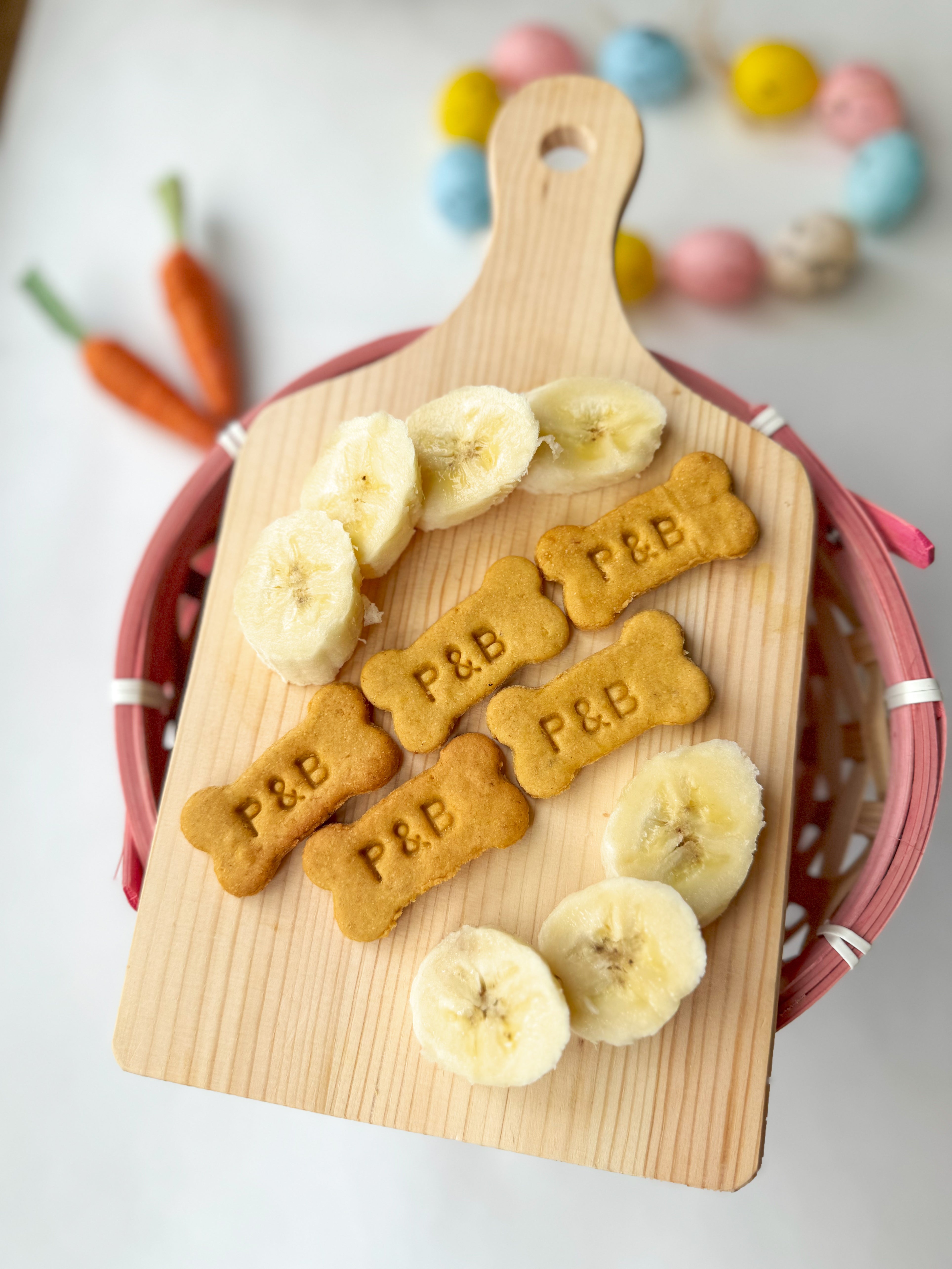 Peanut butter and banana dog biscuits best sale